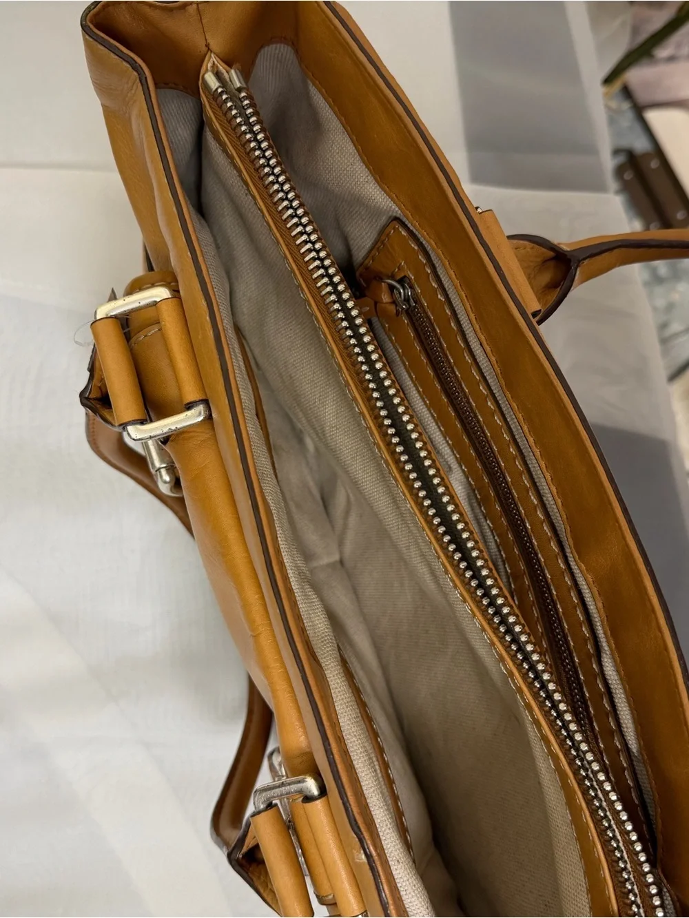 Michael Kors Brown Vintage Buckle Detail Bag